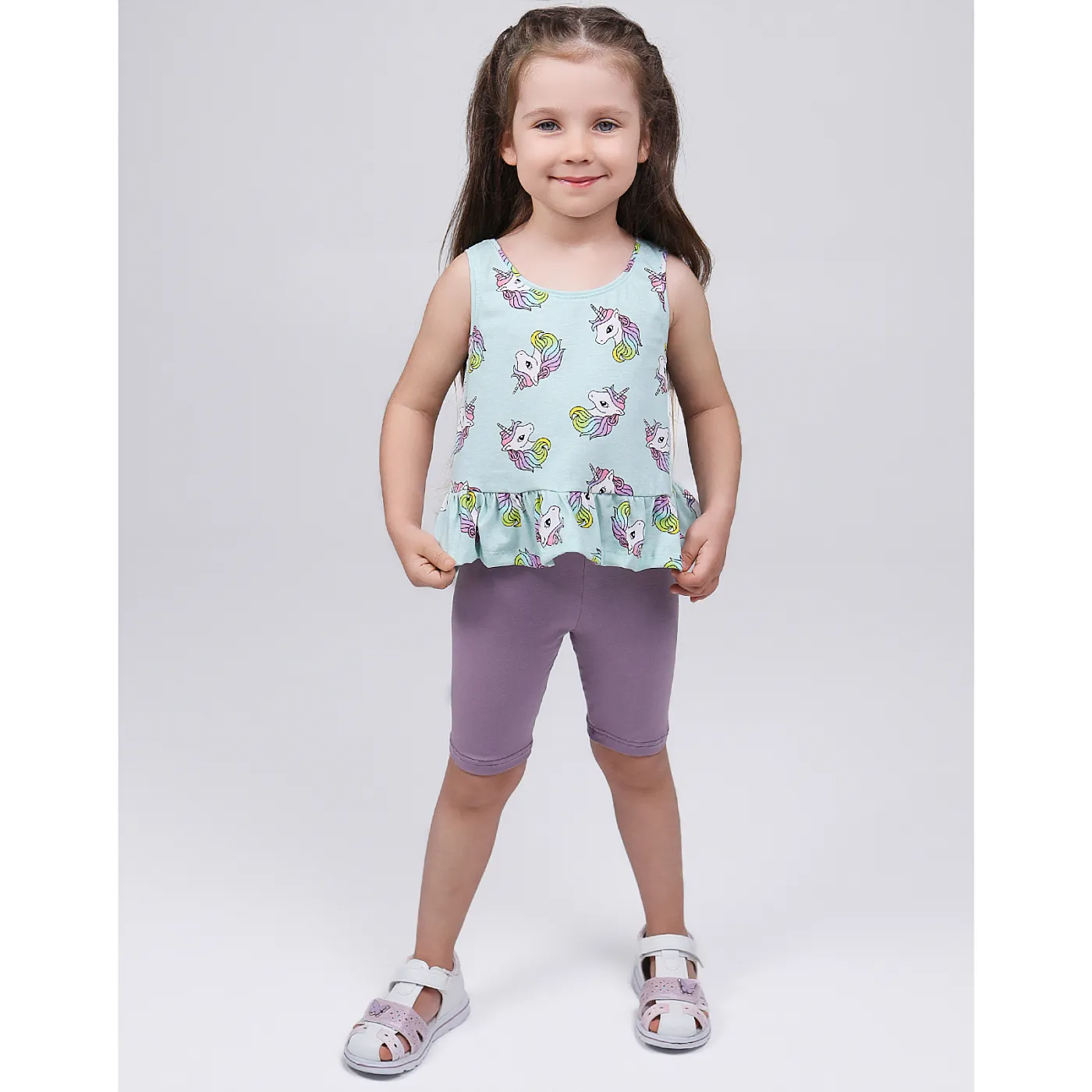 Комплект топ кулирка , велосипедки кулирка с лайкрой 7072100301