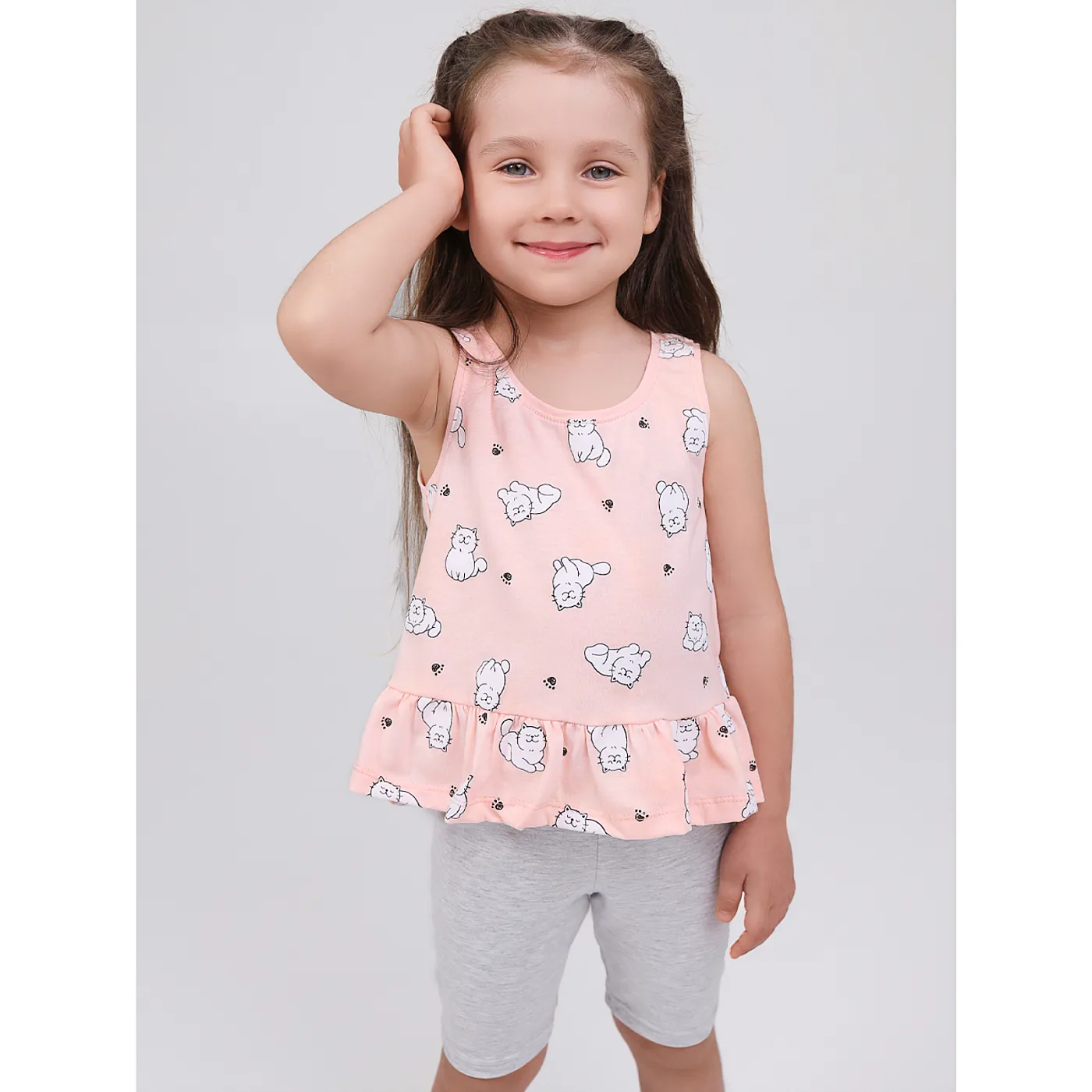 Комплект топ кулирка , велосипедки кулирка с лайкрой 7072100302