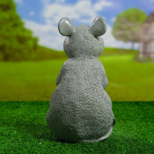 Садовая фигура из гипса «Мышь», 29.5 см, серая