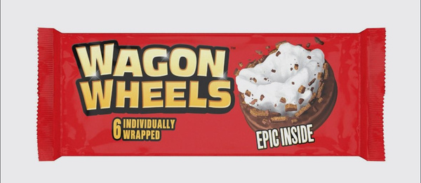 Вагон Вилс Печенье с суфле в шоколадной глазури (Wagon Wheels original) 220гр