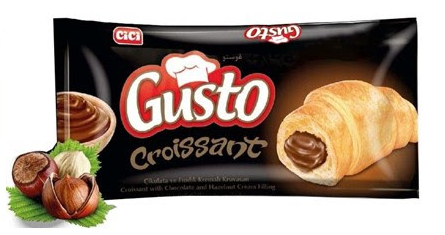 Gusto Croissant Chocolate - Круассан с шоколадно-ореховым кремом 40гр 