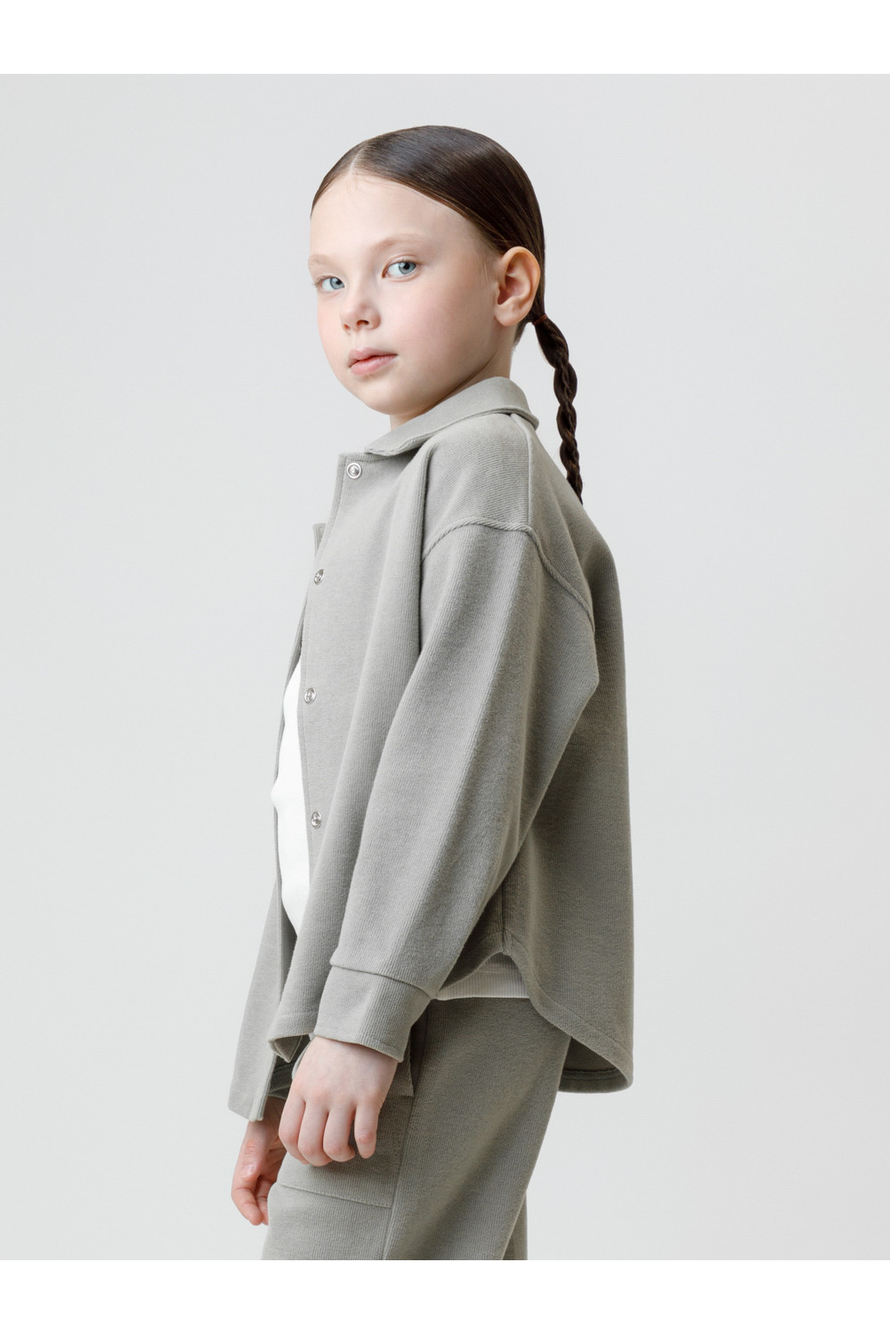 Crockid Рубашка КР 302812 лесной туман к581 Crockid