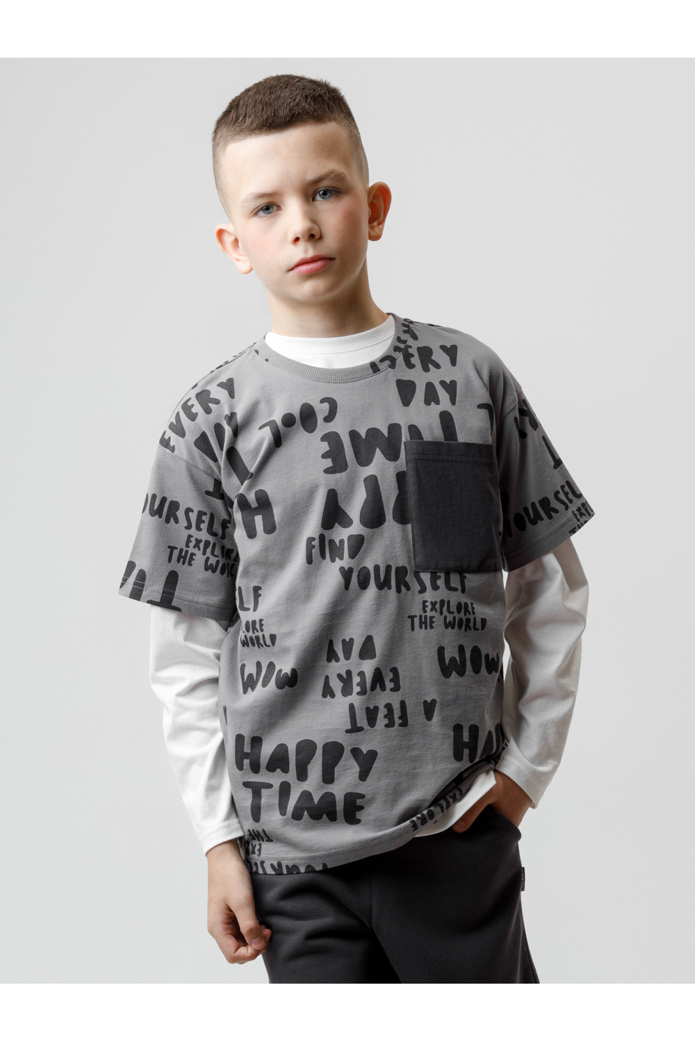 Crockid Фуфайка КР 302845 темно-серый 4015 Н028 к596 Crockid