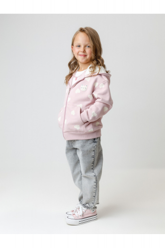 Crockid Джемпер КР 302826 розовый лед, сердечки к599 Crockid