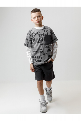 Crockid Шорты КР 400858 антрацитовый 3902 к596 Crockid