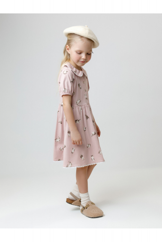 Crockid Платье КР 5932 розовый лед, кошечки к577 Crockid