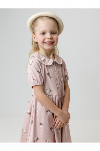 Crockid Платье КР 5932 розовый лед, кошечки к577 Crockid
