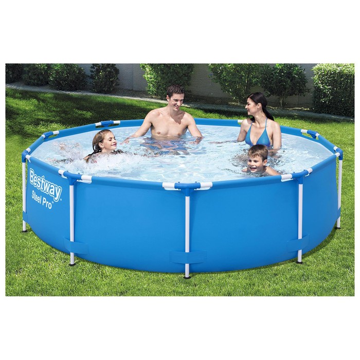 УЦЕНКА Бассейн каркасный Steel Pro, 305×76 см, фильтр-насос, круглый, 56679 Bestway