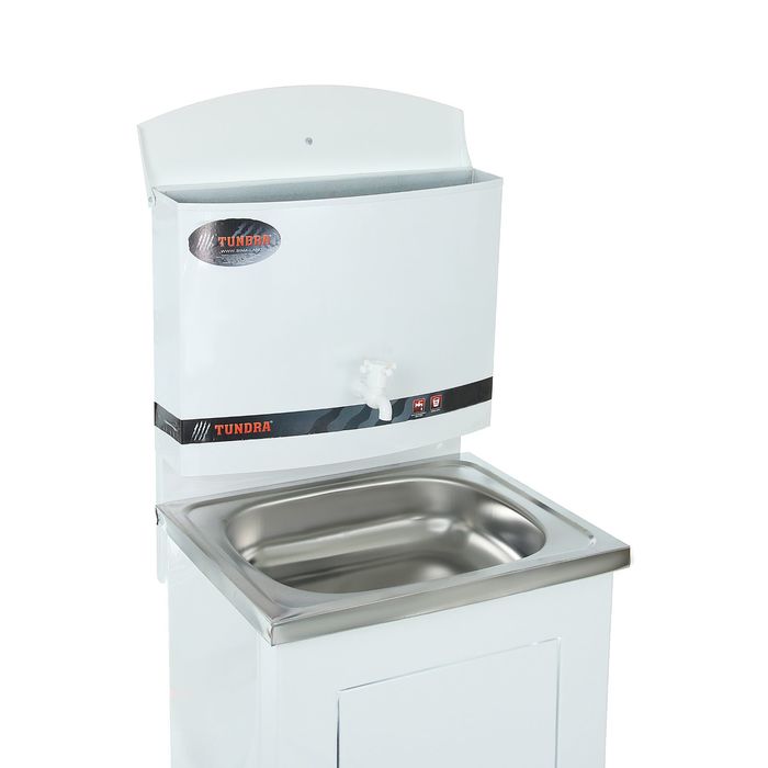 Умывальник TUNDRA, без ЭВН, нержавеющая мойка, 17 л, белый