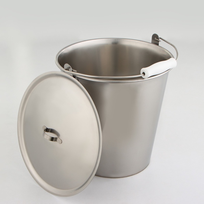 УЦЕНКА Ведро с крышкой, 10 л, d=26 см