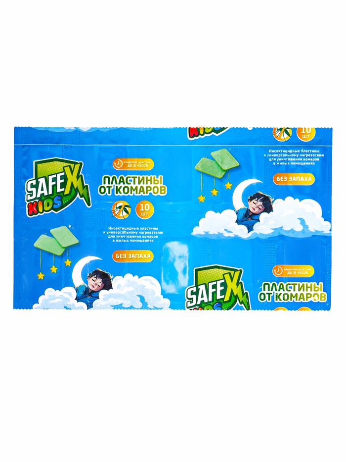 Комплект от комаров SAFEX KIDS (фумигатор+пластины), 1 шт.