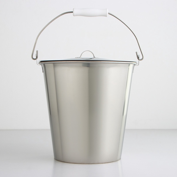 УЦЕНКА Ведро с крышкой, 10 л, d=26 см