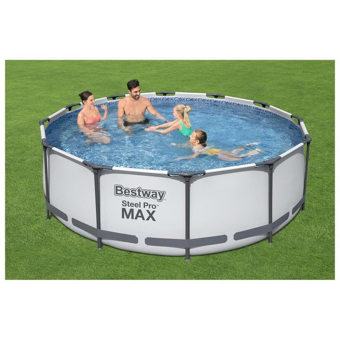 УЦЕНКА Бассейн каркасный Bestway Steel Pro Мах, 366×100 см, фильтр-насос, 56260