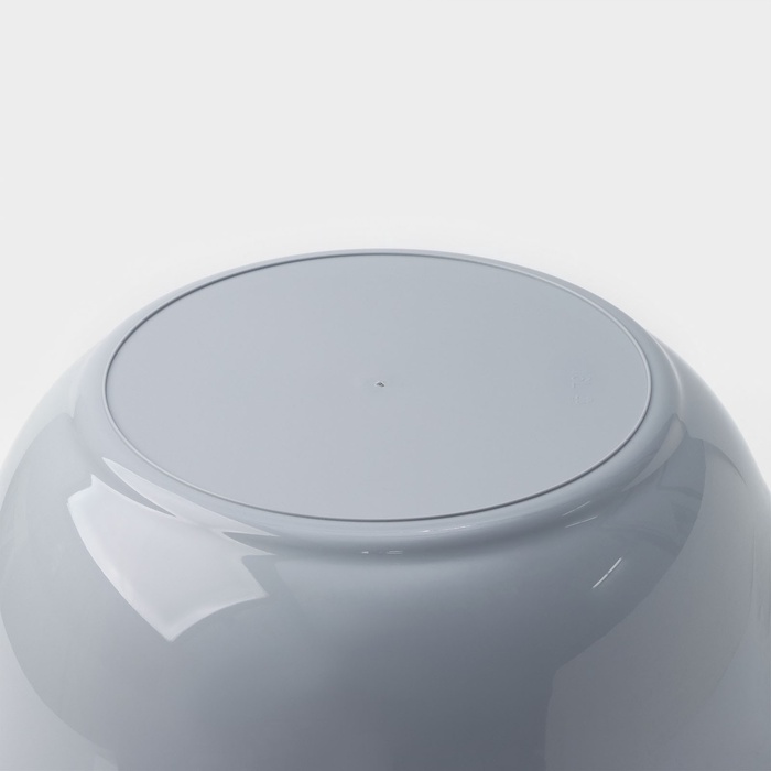 Таз с ручками, 16 л, 44.5×43×21.5 см, круглый, серый