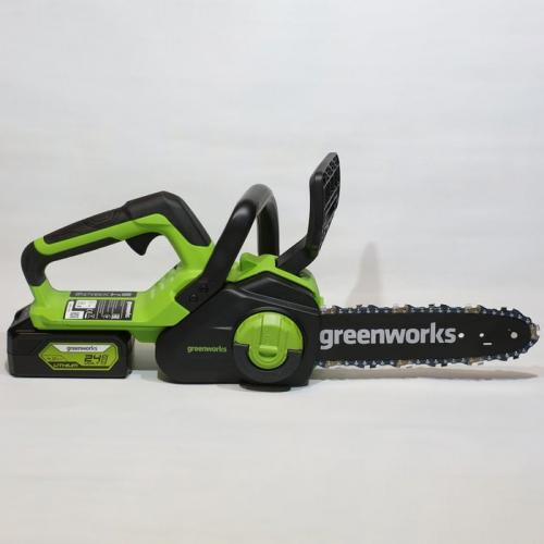 Пила цепная аккумуляторная GREENWORKS G24CS25, без АКБ/ЗУ, 24 В, шина 25 см, паз 1.1 мм