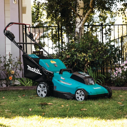Газонокосилка аккумуляторная Makita DLM538RF, 2×18 В, 6 Ач, шир./выс. 530/20-100 мм, 70 л