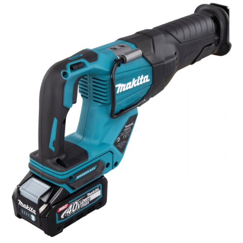 Пила сабельная аккумуляторная Makita JR001GM201, 40 В, 2×4 Ач, 2300/3000 об/мин, кейс