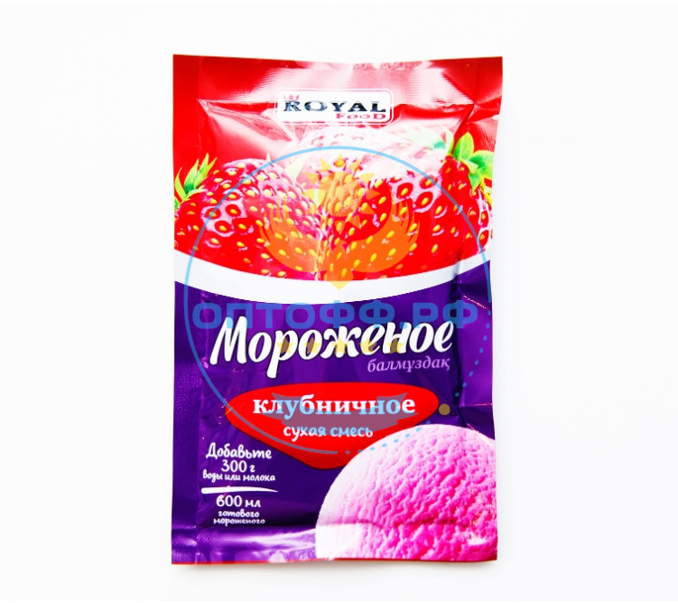 Роял Мороженое (сухая смесь) КЛУБНИЧНОЕ 100 гр (кор* 60)/