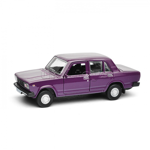 Машина металл LADA ВАЗ-2105 1997 12 cm, (двери, багаж, баклажан) инерц., в коробке