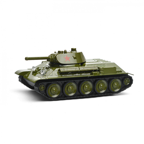 Машина металл Уралвагонзавод Т-90 Танк Т-34 12 см, зеленый, звезда, коробка