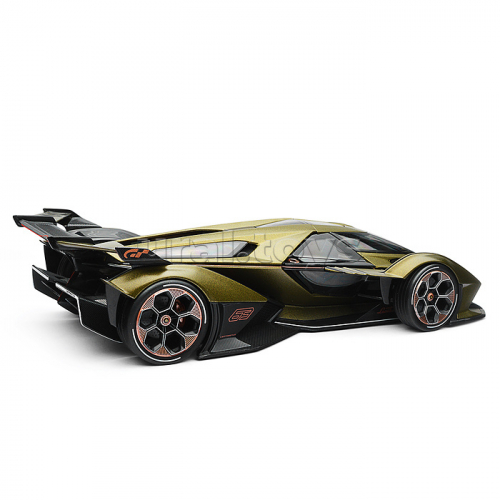Машинка die-cast Lamborghini V12 Vision Gran Turismo, 1:18, зелёная,