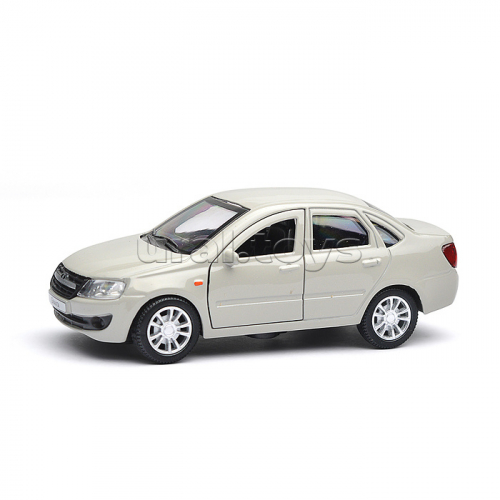 Машина металл LADA granta 11,5 см, (двери, серебристый) инерц, в коробке