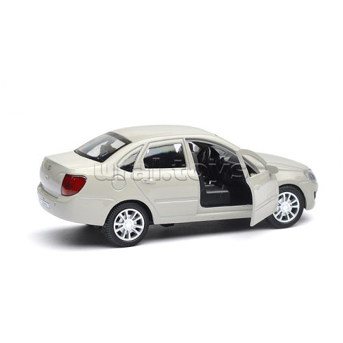 Машина металл LADA granta 11,5 см, (двери, серебристый) инерц, в коробке