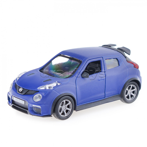 Машина металл. Nissan Juke-R 2.0 SOFT, 12 см, (двер, багаж, синий) инерц, в коробке