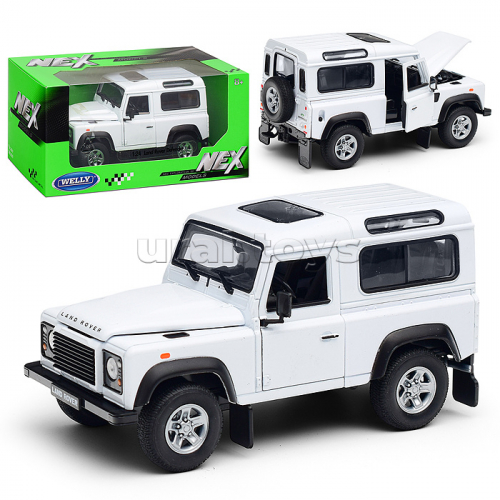 Машинка 1:24 Land Rover Defender I, белый