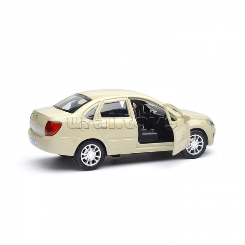 Машина металл LADA granta 11,5 см, (двери, инерц, бежевый,) в коробке