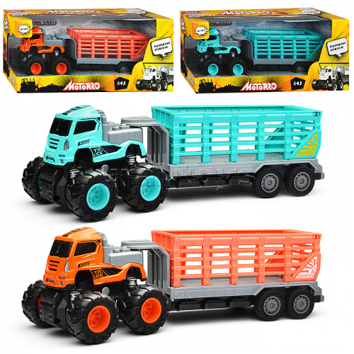 Машинка металлическая инерционная Big Foot, масштаб 1:43