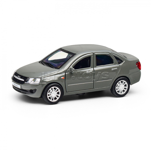 Машина металл LADA Granta 11,5 см, (двери, инерц, серый, ) в коробке