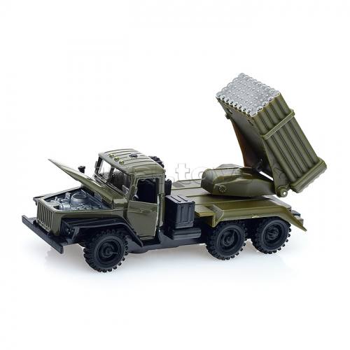 Машина Урал Град военный (свет+звук, открыв. двери) инерц. в коробке