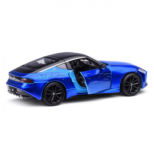 Машинка die-cast 2023 Nissan Z, 1:24, синяя, открывающиеся двери