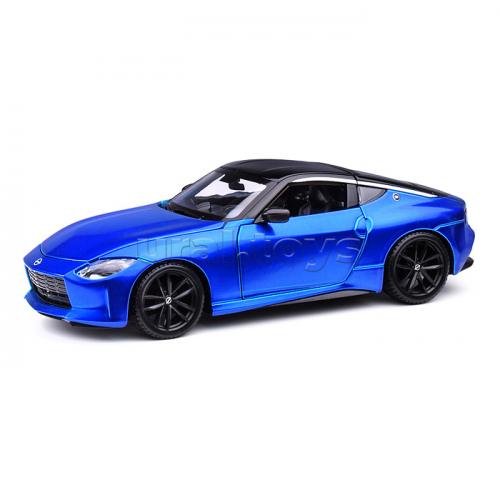 Машинка die-cast 2023 Nissan Z, 1:24, синяя, открывающиеся двери