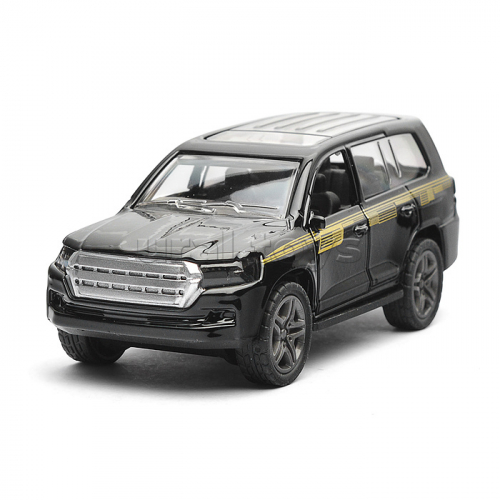 Чёрная инерционная машинка с прозрачной крышей die-cast,1:32, открывающиеся двери