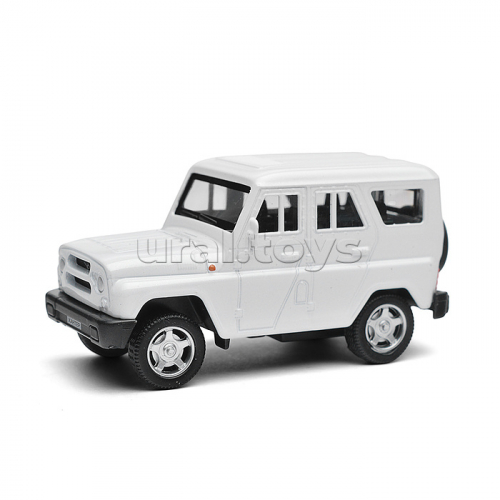 Машина металл UAZ Хантер длина 10,5 см, инерция, белый