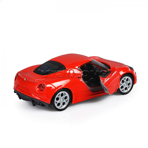 Машинка 1:38 Alfa Romeo 4C, пруж. мех., цв. в асс.