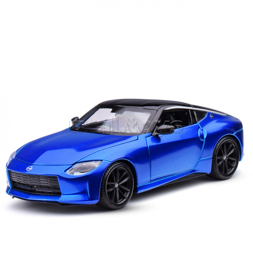 Машинка die-cast 2023 Nissan Z, 1:24, синяя, открывающиеся двери