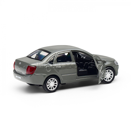 Машина металл LADA Granta 11,5 см, (двери, инерц, серый, ) в коробке