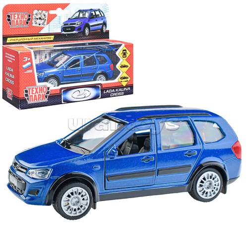 Машина металл. LADA Kalina cross 12 см, (двери, багаж,) инерц., коробке