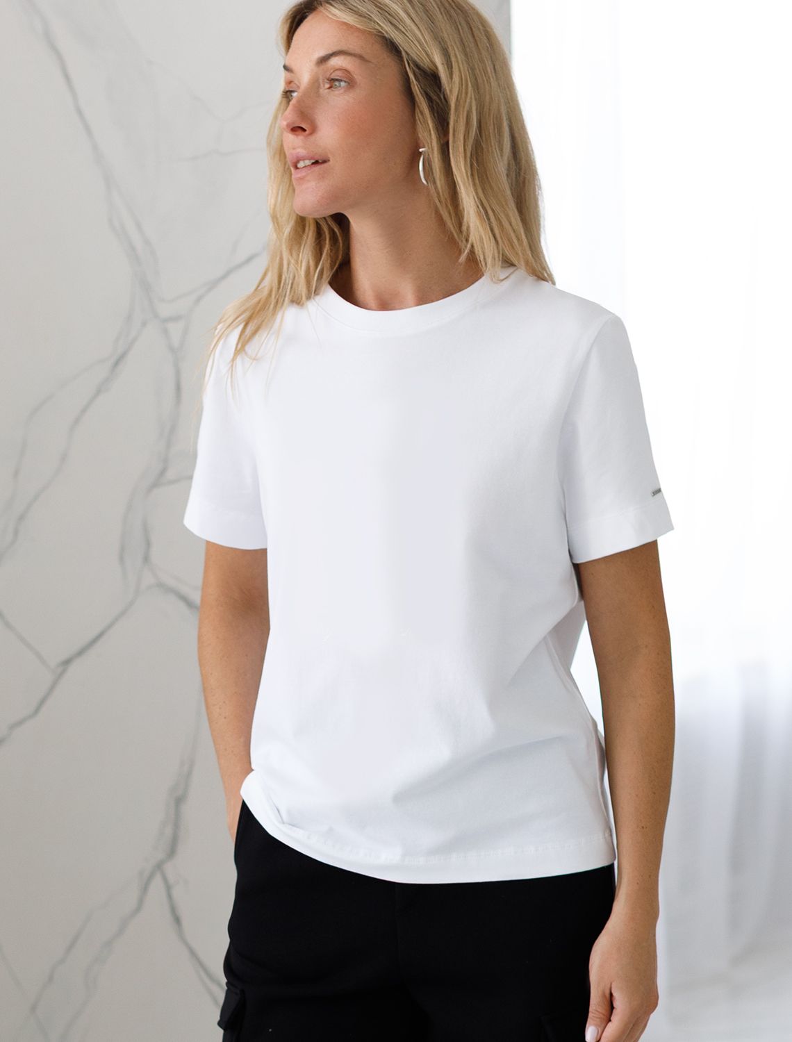 Футболка из премиального хлопка D49.110 белый