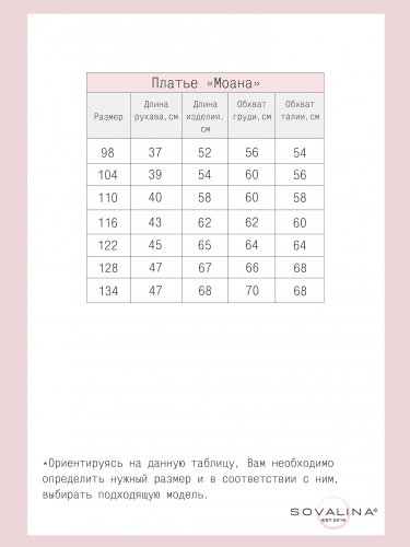Платье Моана черные сердечки на розовом