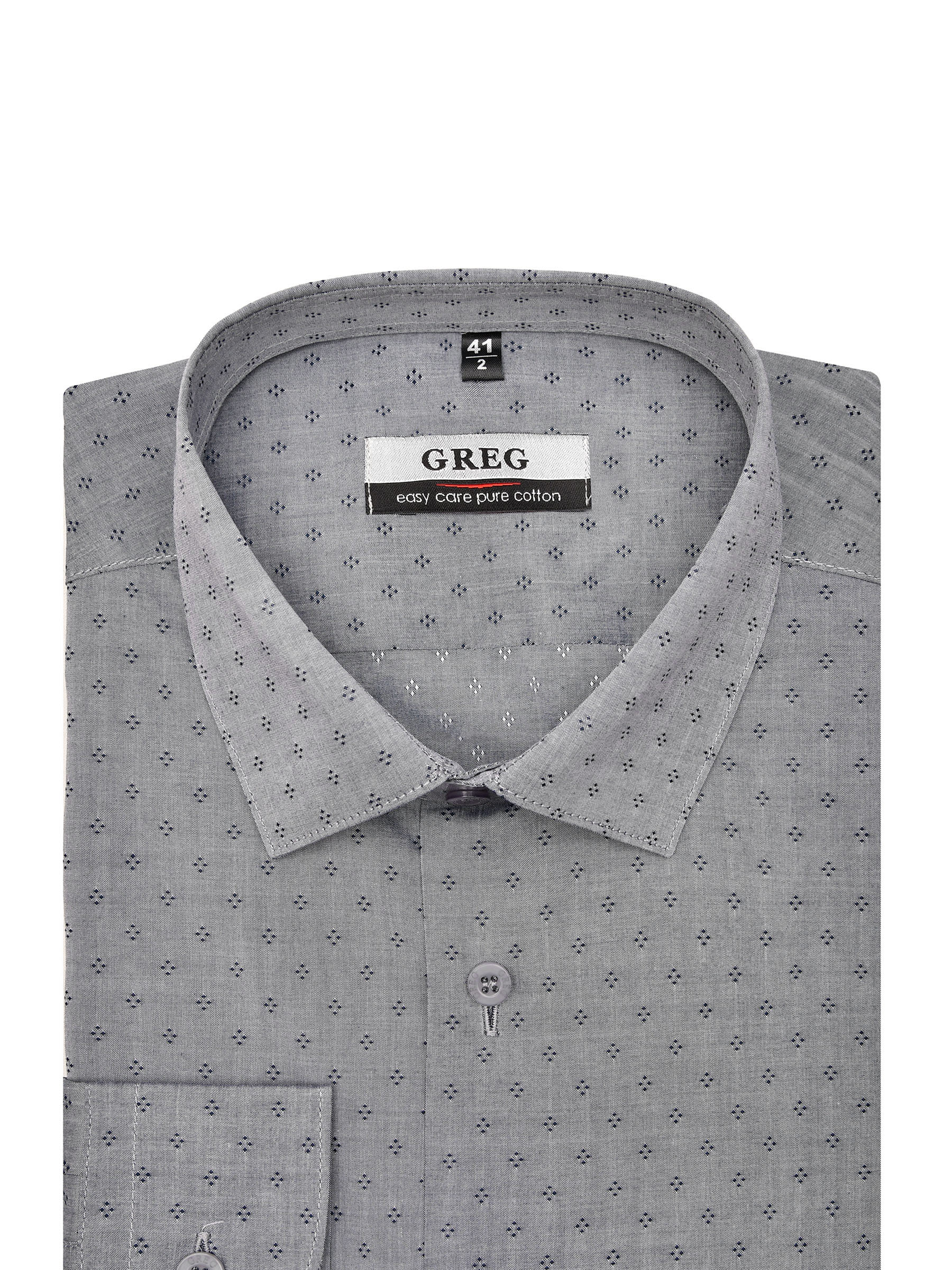 Сорочка мужская длинный рукав GREG 223/231/6186/Z