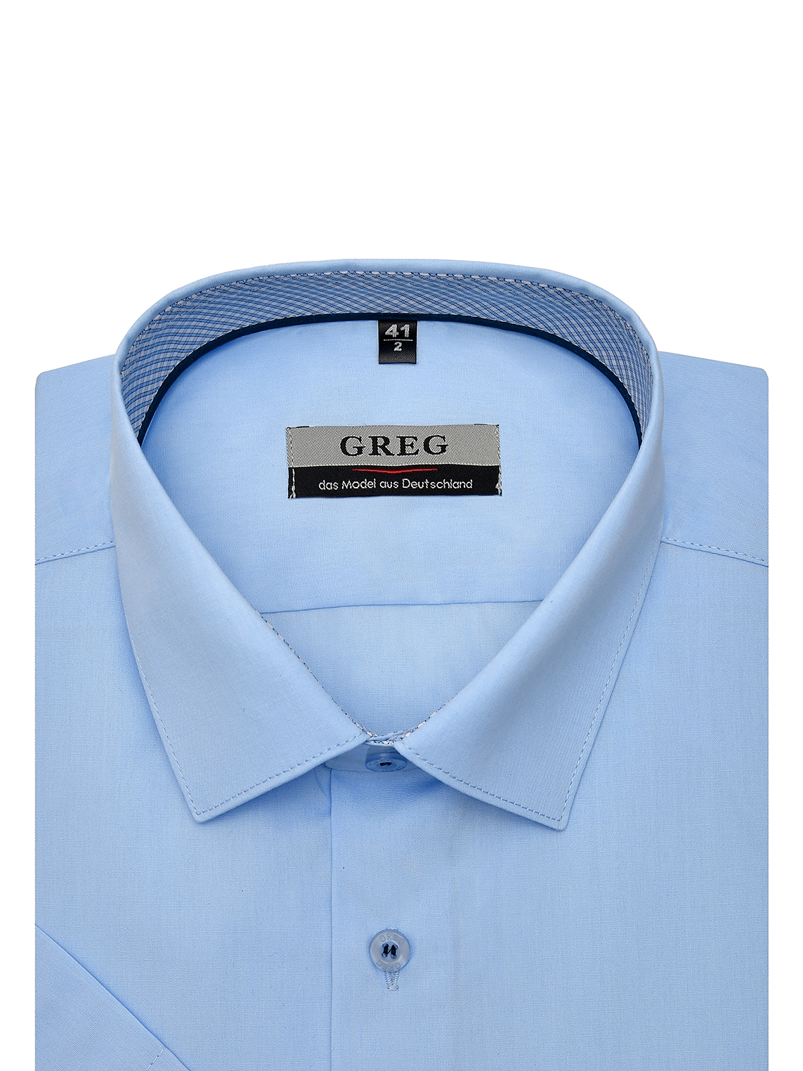 Сорочка мужская короткий рукав GREG 220/209/4030/Z/1p