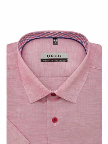 Сорочка мужская короткий рукав GREG 620/201/0963/Z/2p