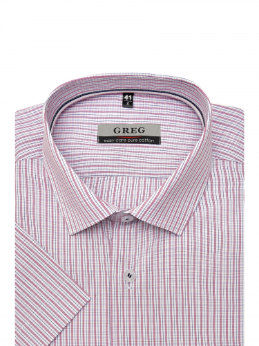 Сорочка мужская короткий рукав GREG 164/201/6136/Z/1p