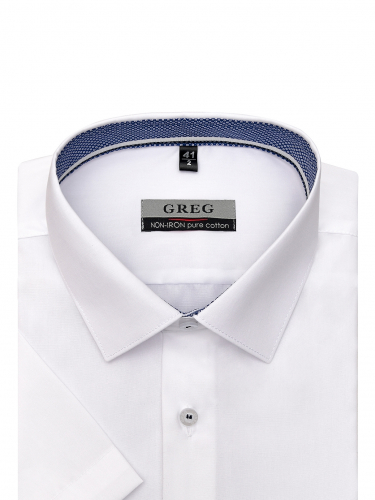Сорочка мужская короткий рукав GREG 100/201/4290/Z/1p