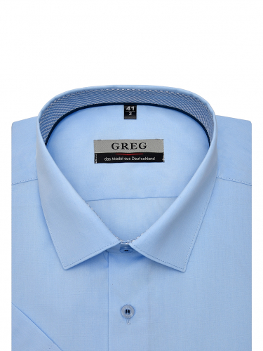 Сорочка мужская короткий рукав GREG 220/209/4030/Z/1p