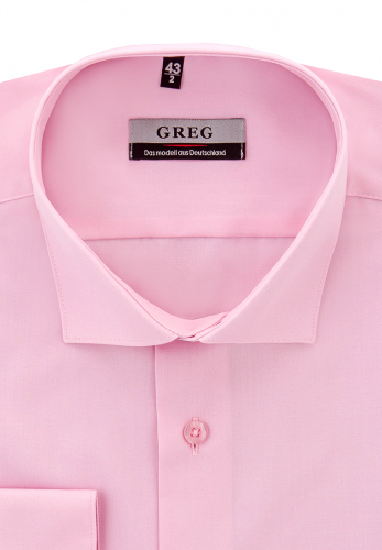 Сорочка мужская длинный рукав GREG 620/139/LT ROSE/Z_V